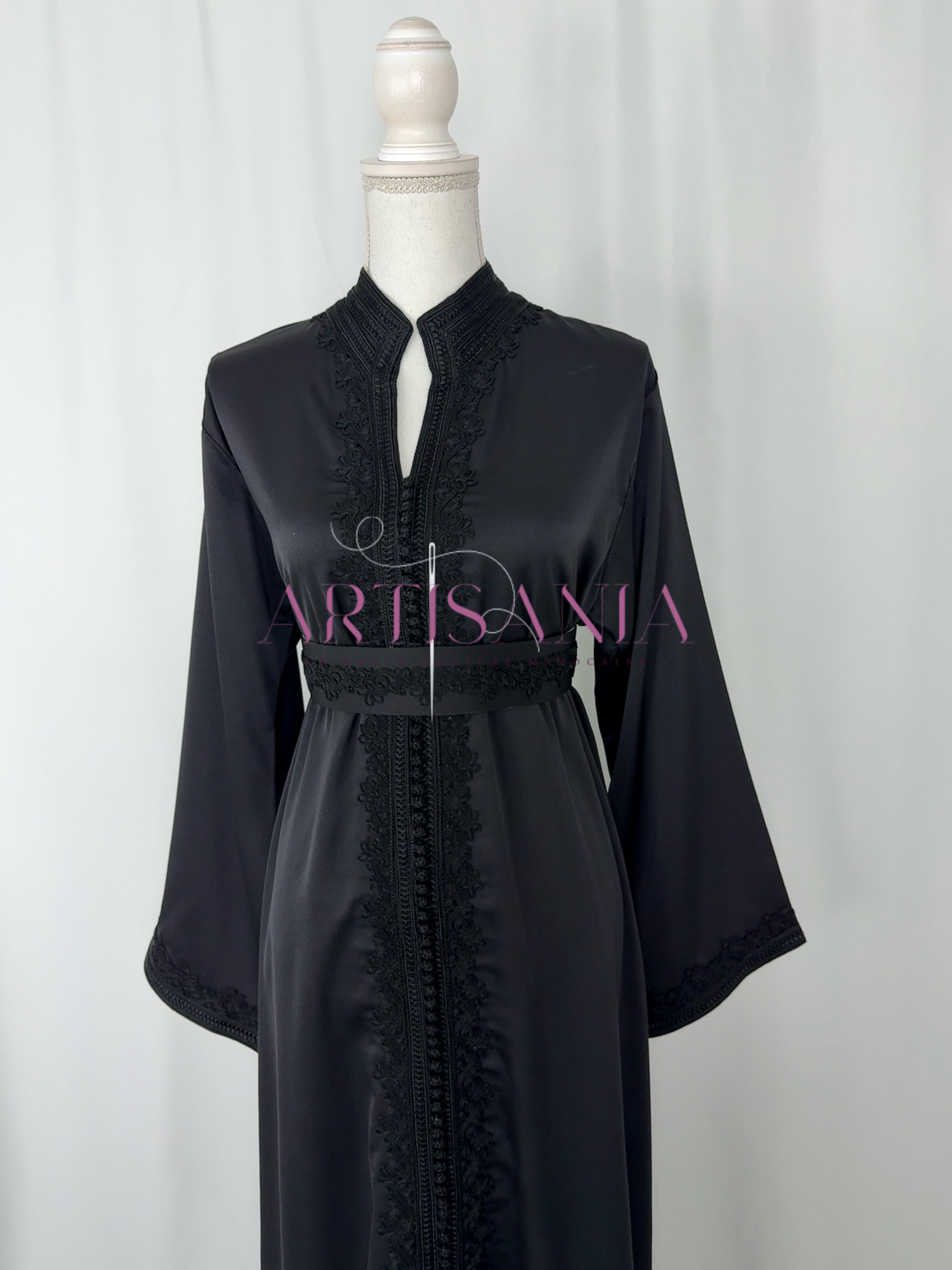 Caftan marocain  en drap de soie - modèle Nour🪡