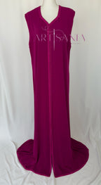 Caftan marocain avec cape modèle Ihsanne – Élégance et légèreté