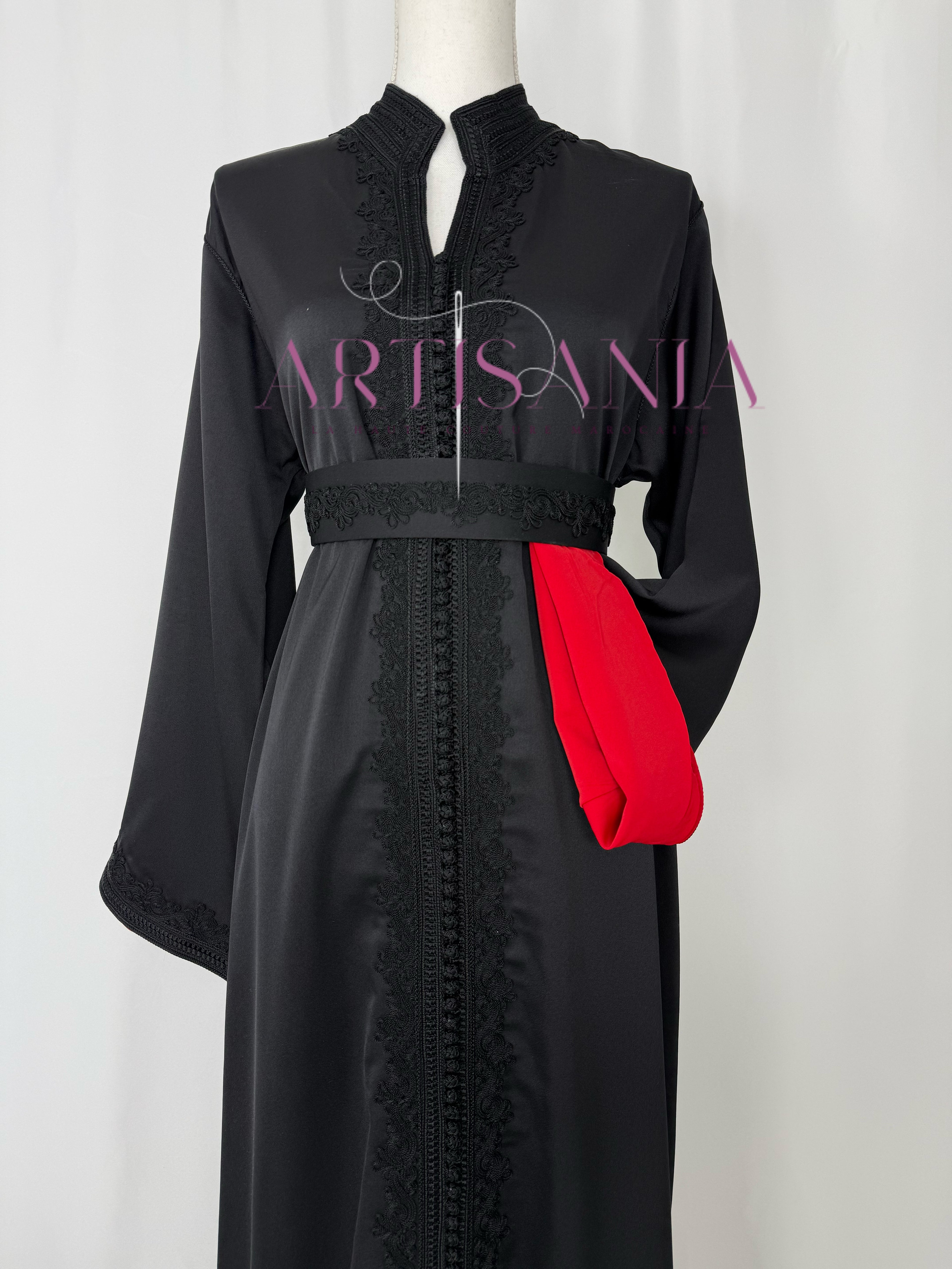 Caftan marocain  en drap de soie - modèle Nour🪡