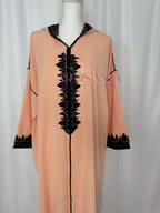 Jellaba marocaine une pièce - modèle Layal avec châle (offert)