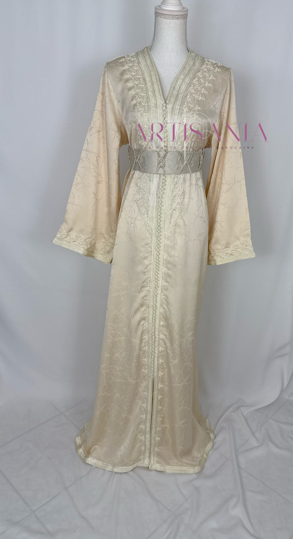 Caftan marocain modèle "Najwa" - tissu Kamkha collection Été 2026 ☀️
