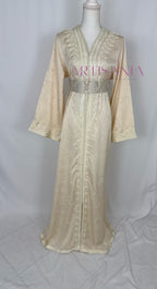 Caftan marocain modèle "Najwa" - tissu Kamkha collection Été 2026 ☀️