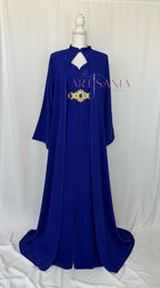 Caftan marocain avec cape modèle Ihsanne – Élégance et légèreté