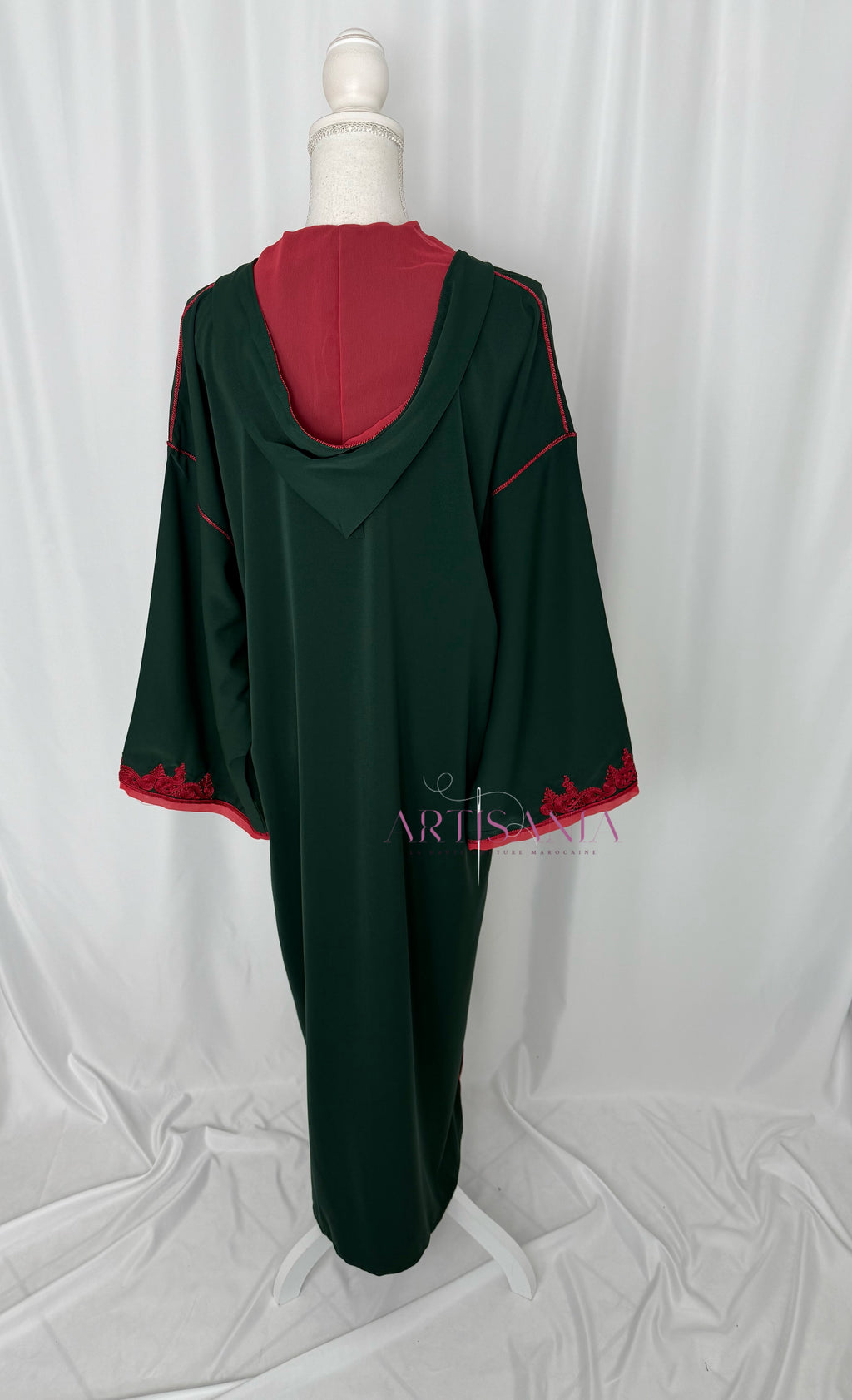 Jellaba marocaine une pièce - modèle Layal avec châle (offert)