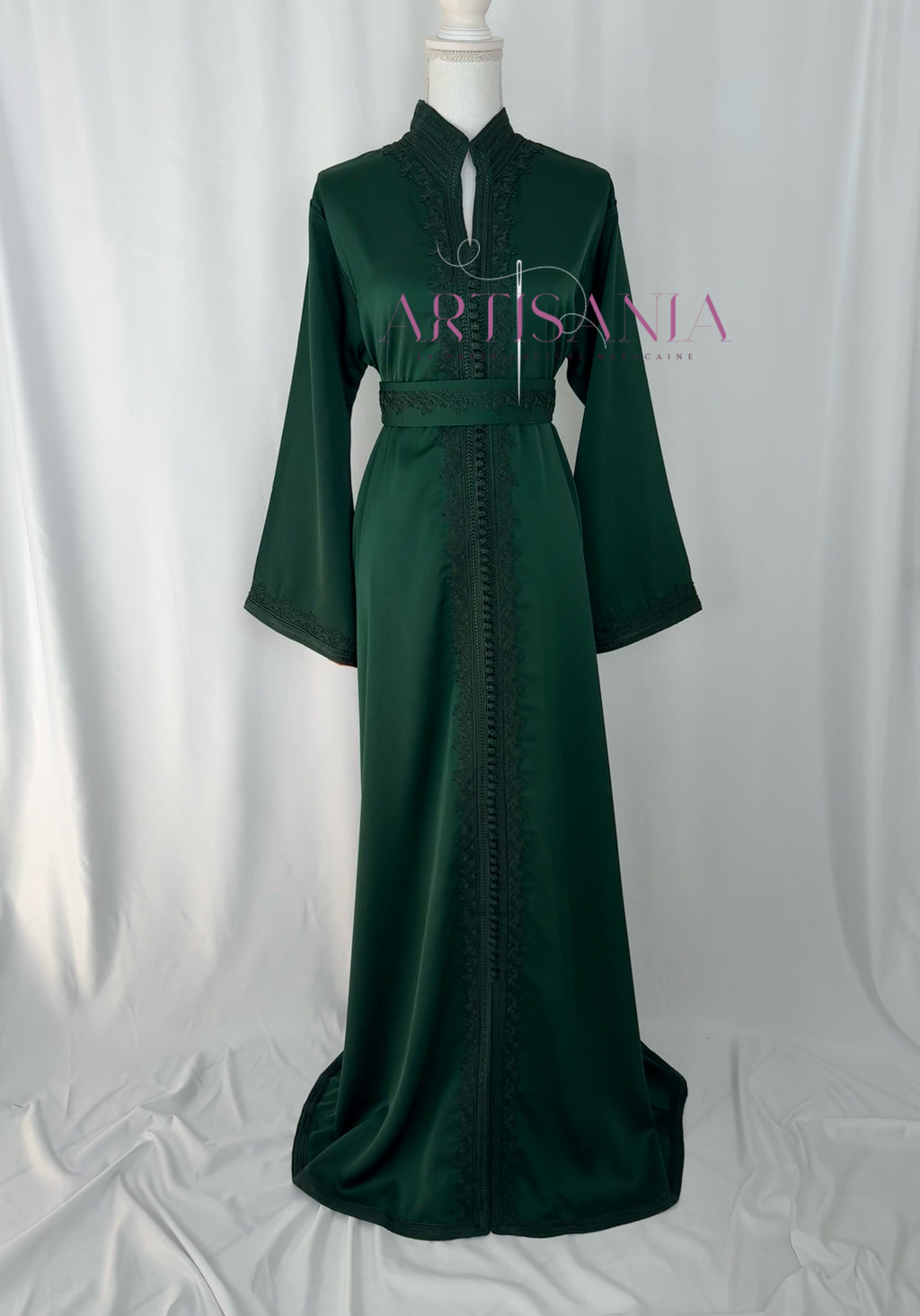 Caftan marocain  en drap de soie - modèle Nour🪡
