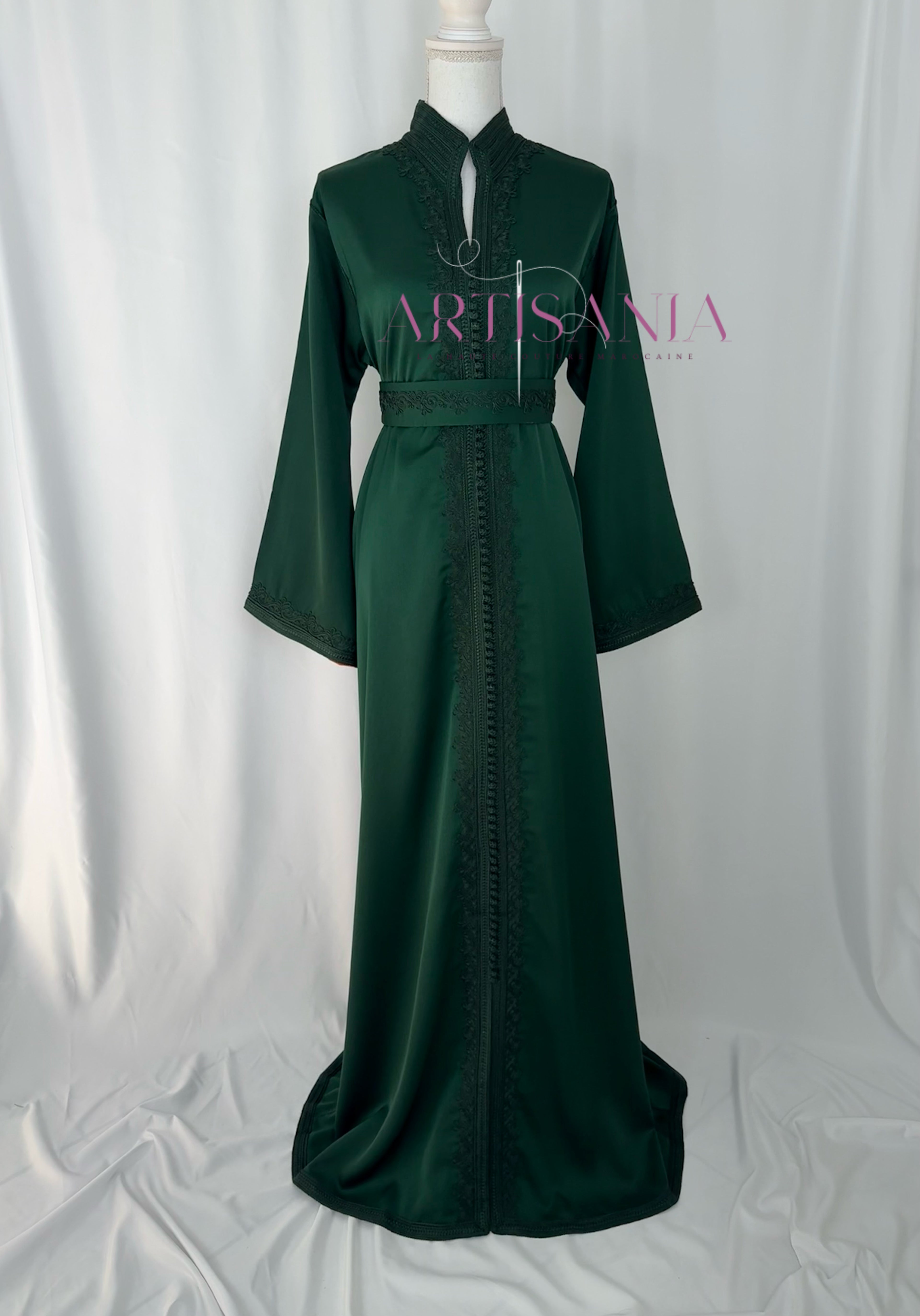 Caftan marocain  en drap de soie - modèle Nour🪡