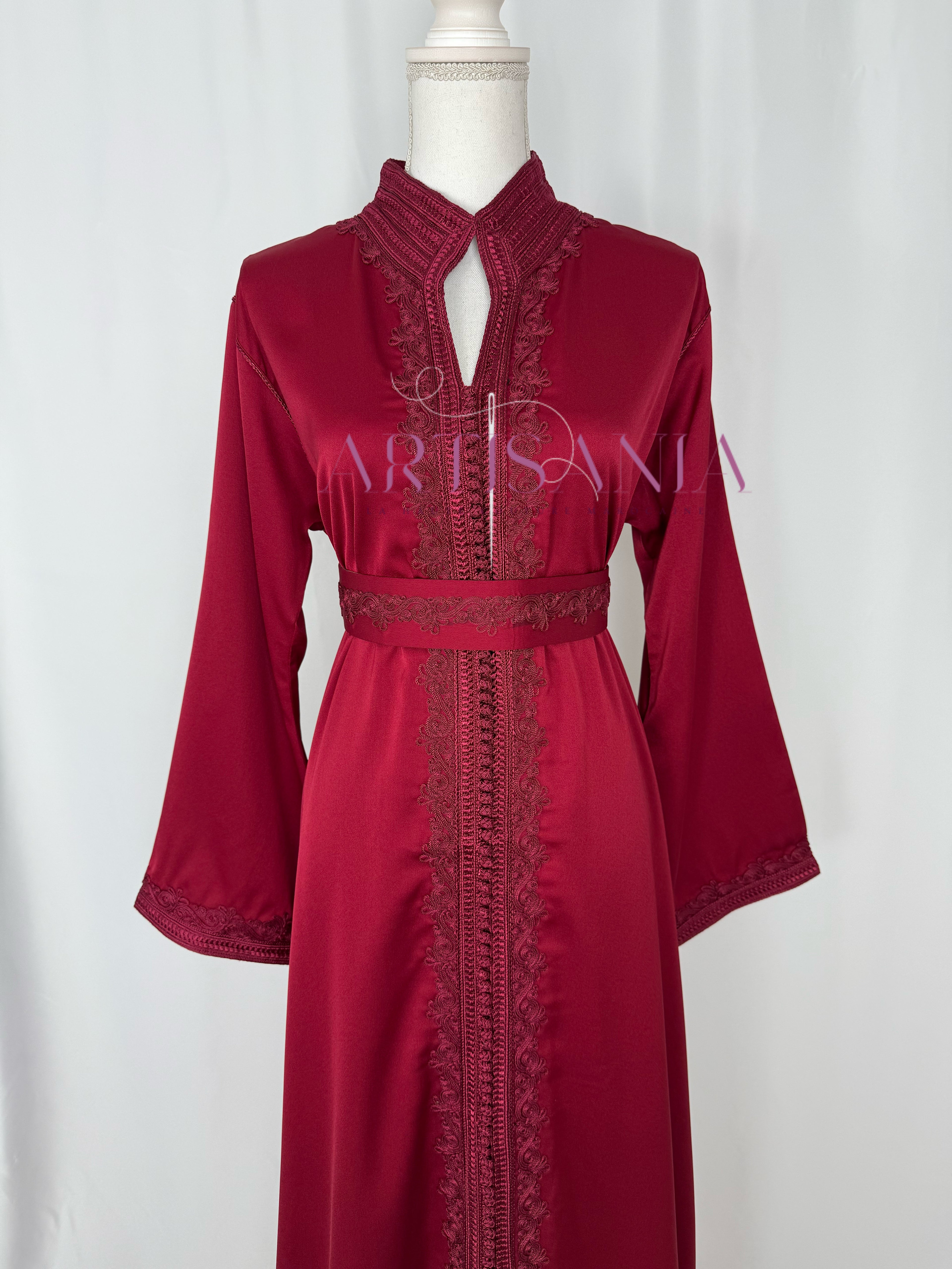 Caftan marocain  en drap de soie - modèle Nour🪡