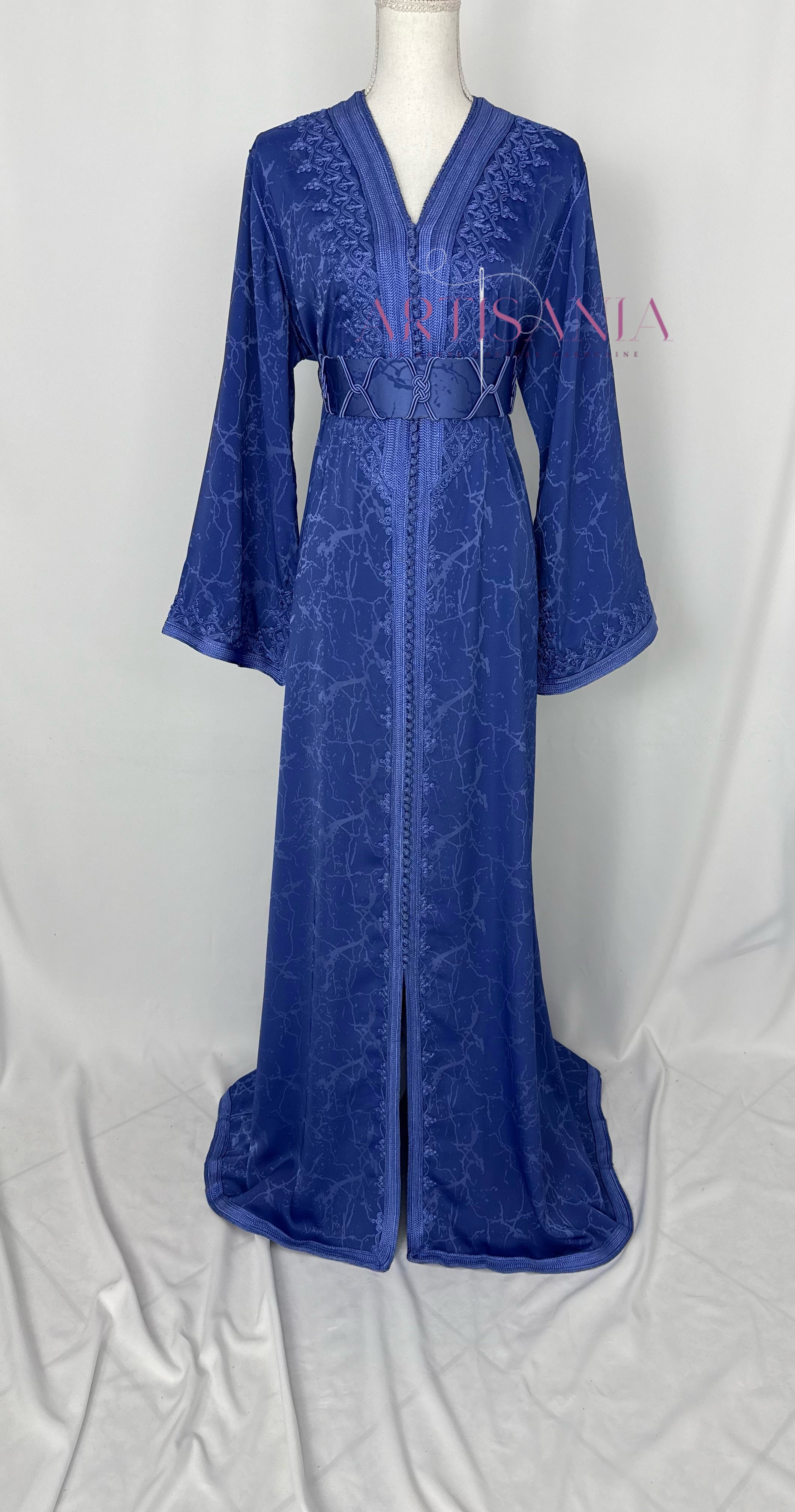 Caftan marocain modèle "Najwa" - tissu Kamkha collection Été 2026 ☀️