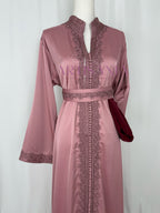 Caftan marocain  en drap de soie - modèle Nour🪡