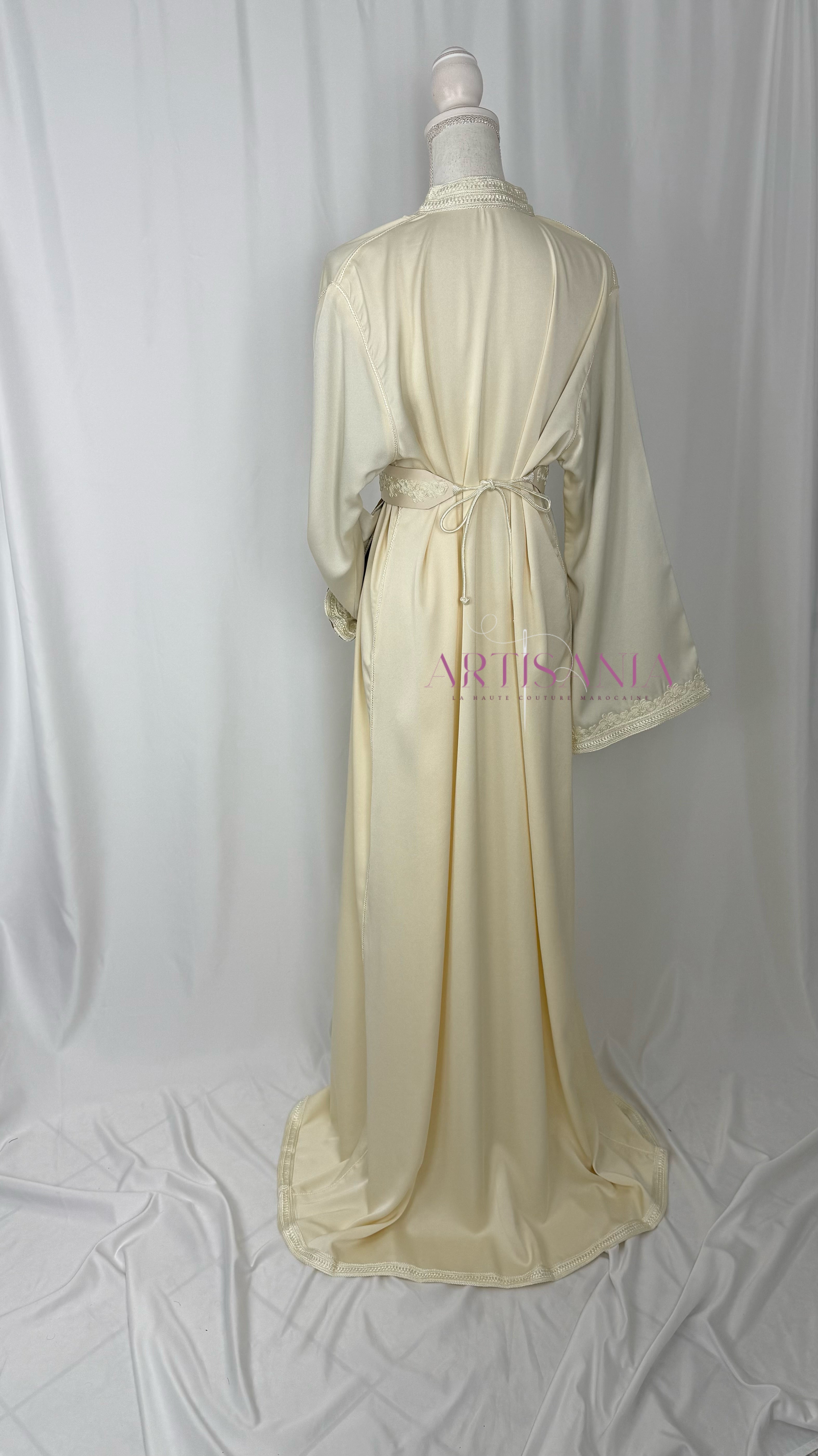Caftan marocain  en drap de soie - modèle Nour🪡