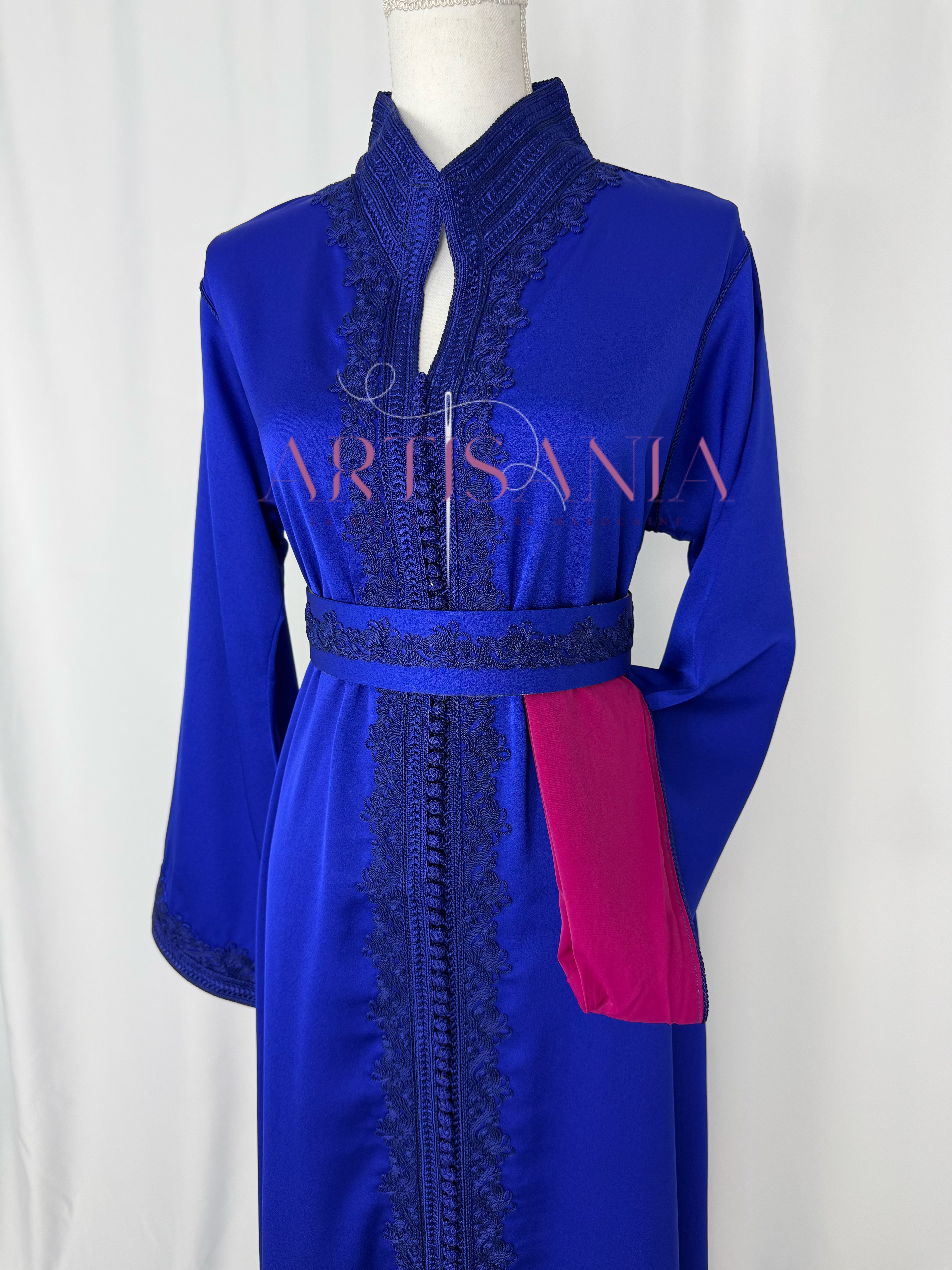 Caftan marocain  en drap de soie - modèle Nour🪡