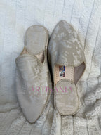 Babouche simple blanc cassé - modèle Farah