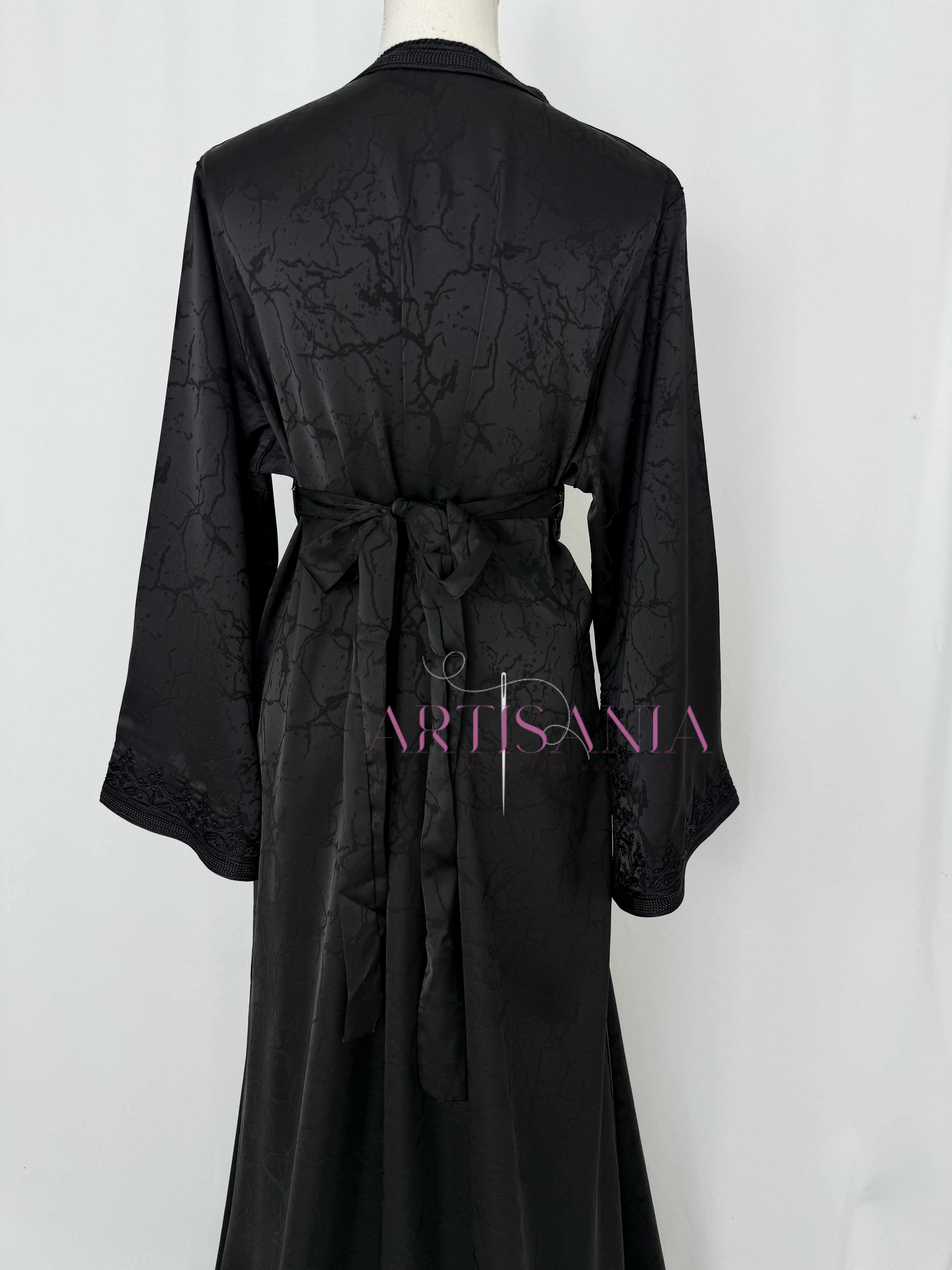 Caftan marocain modèle "Najwa" - tissu Kamkha collection Été 2026 ☀️
