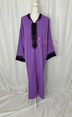 Jellaba marocaine une pièce - modèle Layal avec châle (offert)