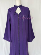 Caftan marocain avec cape modèle Ihsanne – Élégance et légèreté
