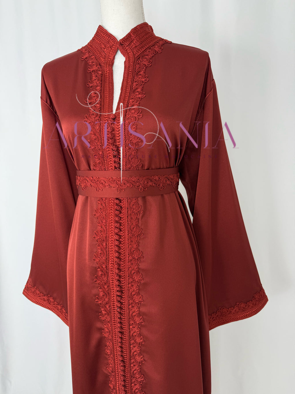 Caftan marocain  en drap de soie - modèle Nour🪡