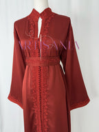Caftan marocain  en drap de soie - modèle Nour🪡