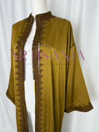 Kimono long - tissu kamkha broderies zwak maalem 🇲🇦