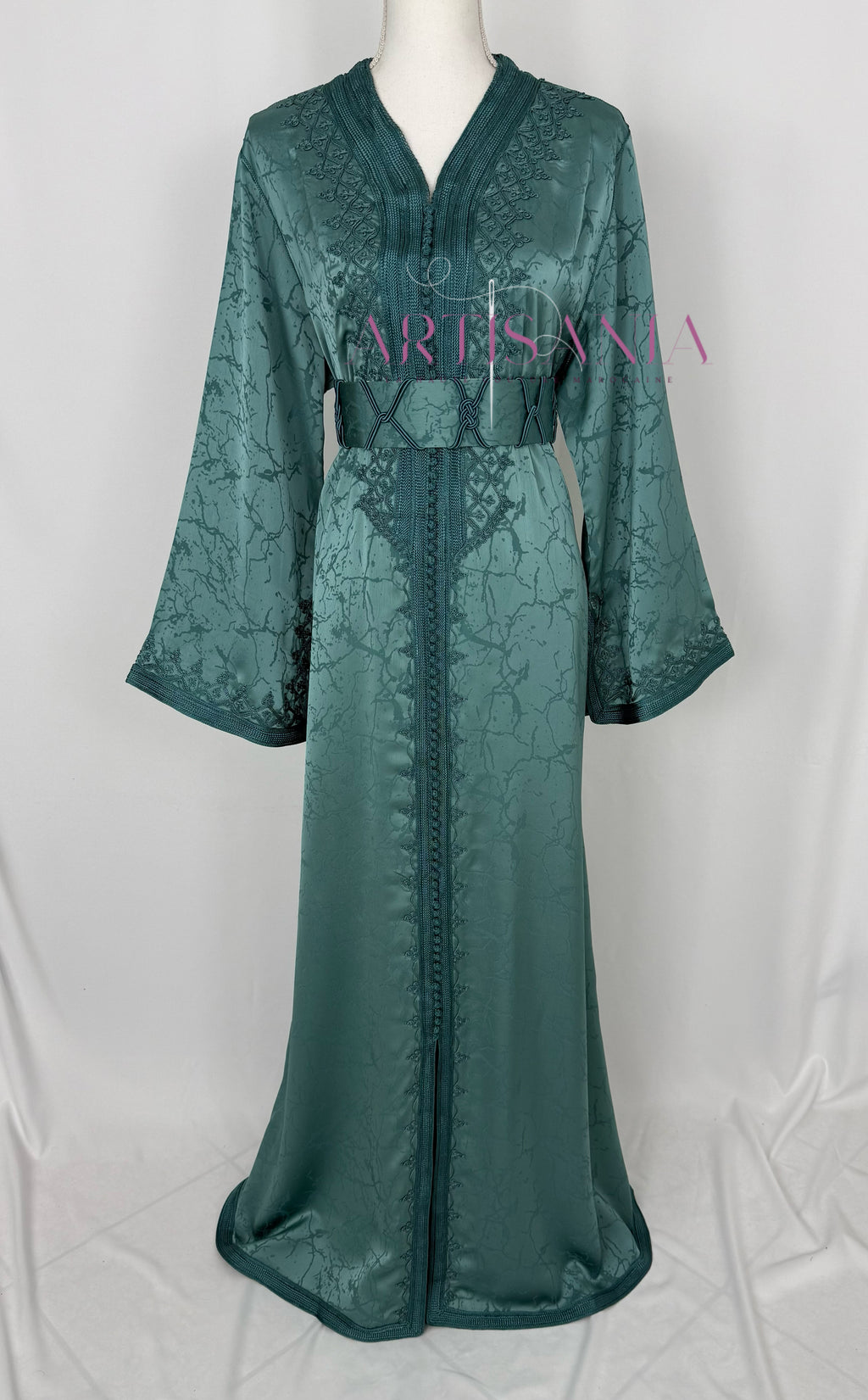 Caftan marocain modèle "Najwa" - tissu Kamkha collection Été 2026 ☀️