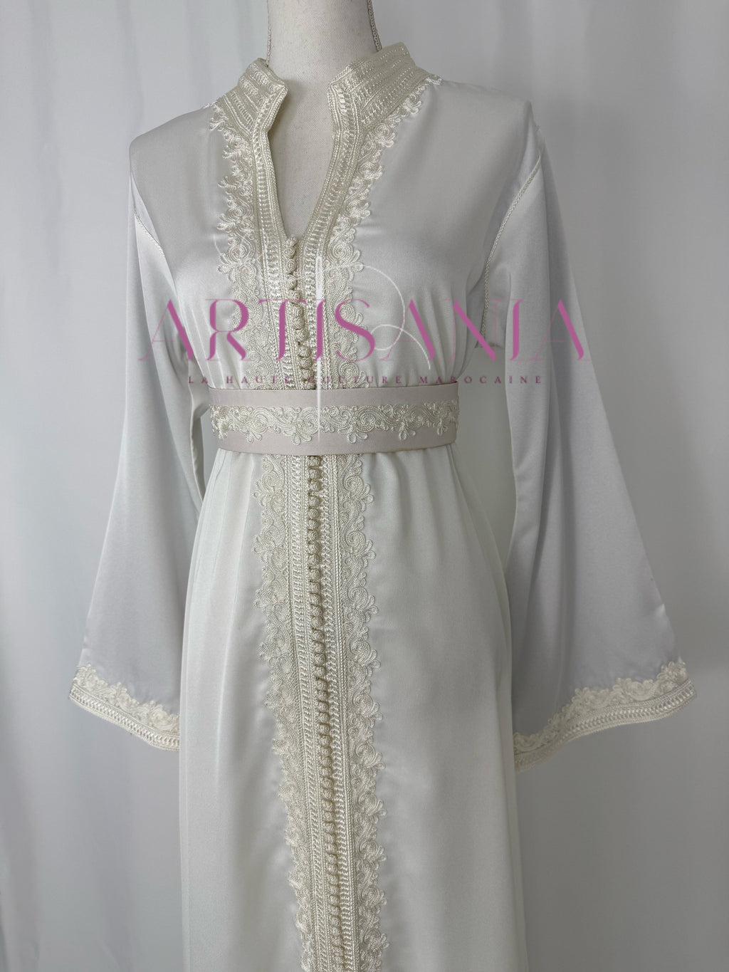Caftan marocain  en drap de soie - modèle Nour🪡
