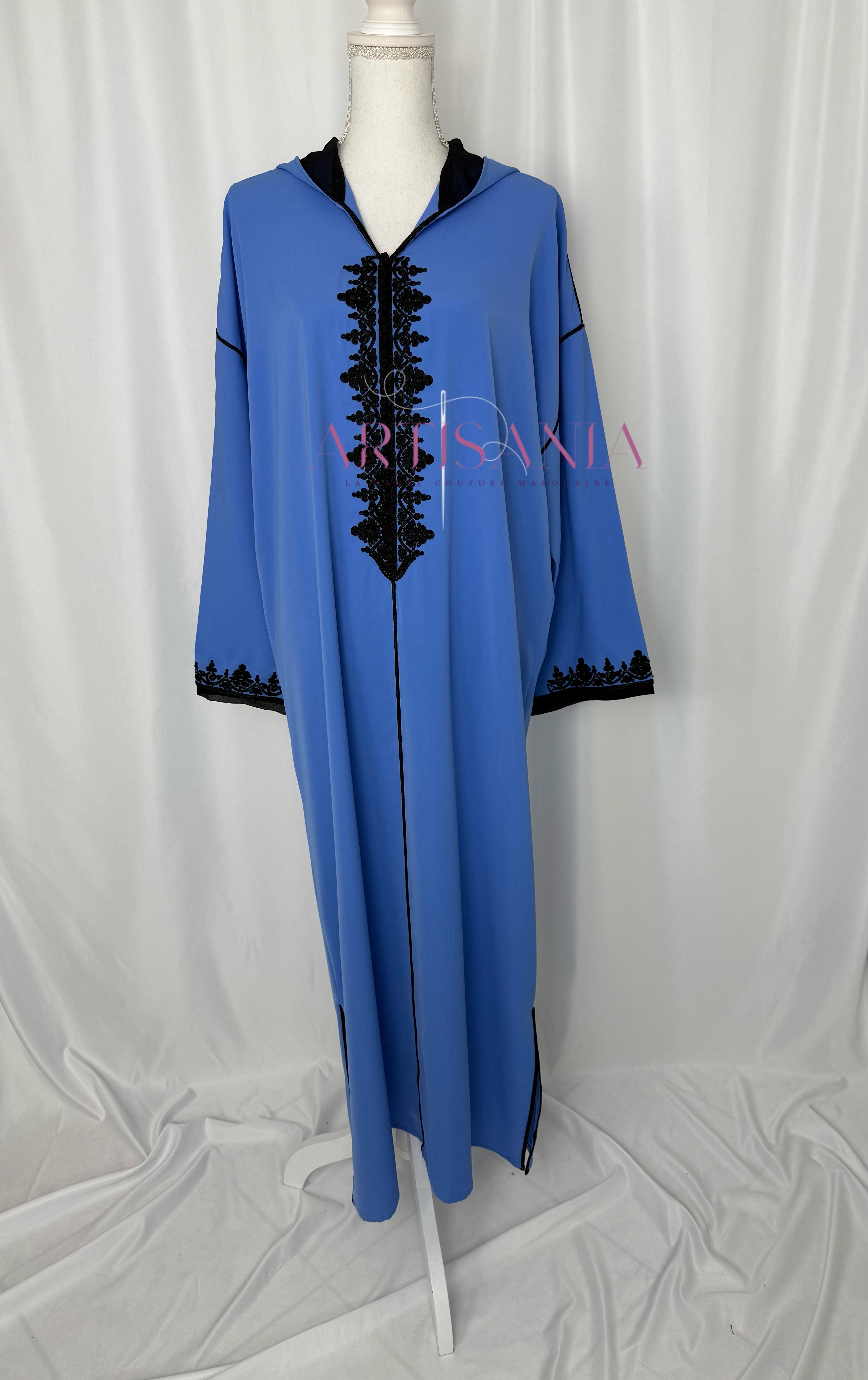 Jellaba marocaine une pièce - modèle Layal avec châle (offert)
