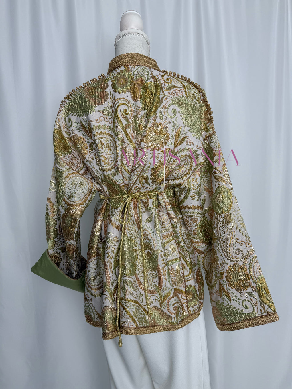 Kimono court - brocard de luxe 💚✨