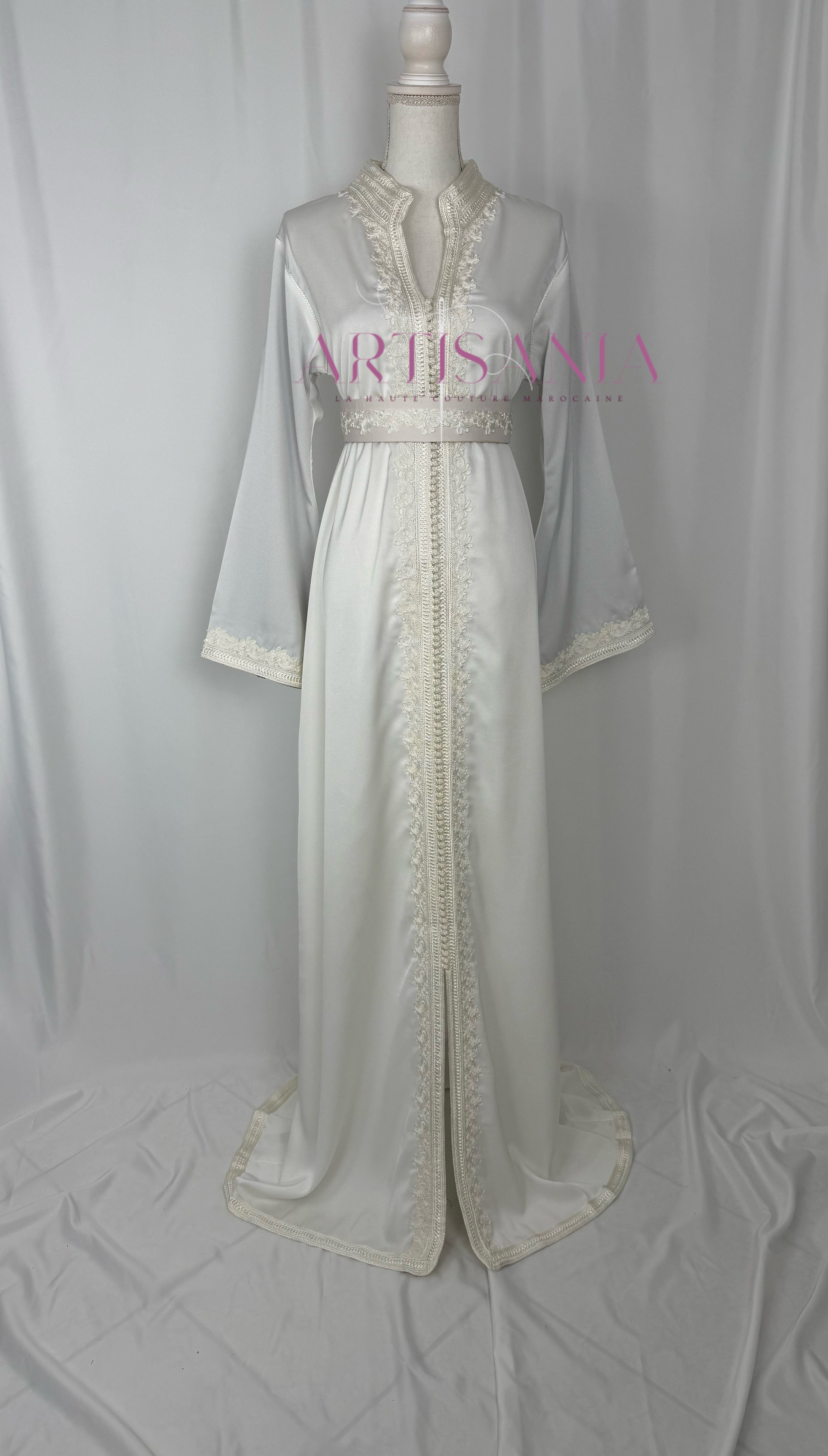 Caftan marocain  en drap de soie - modèle Nour🪡