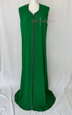 Caftan marocain avec cape modèle Ihsanne – Élégance et légèreté