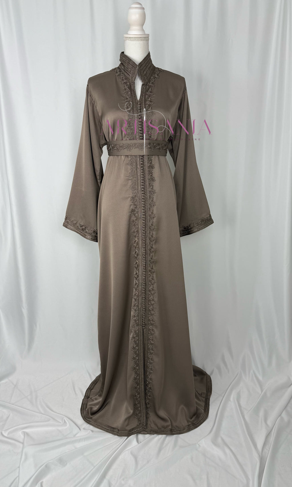 Caftan marocain  en drap de soie - modèle Nour🪡