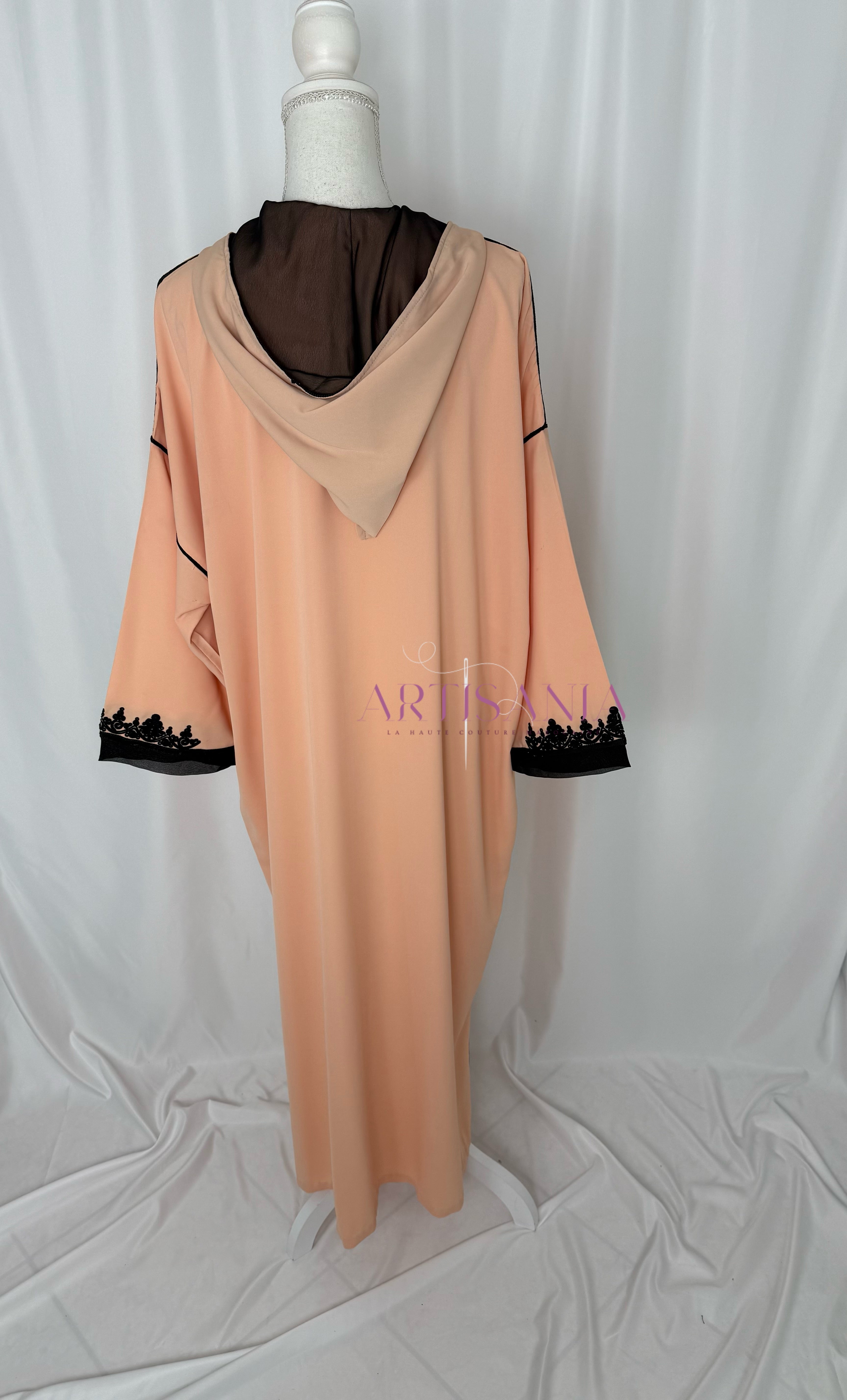 Jellaba marocaine une pièce - modèle Layal avec châle (offert)