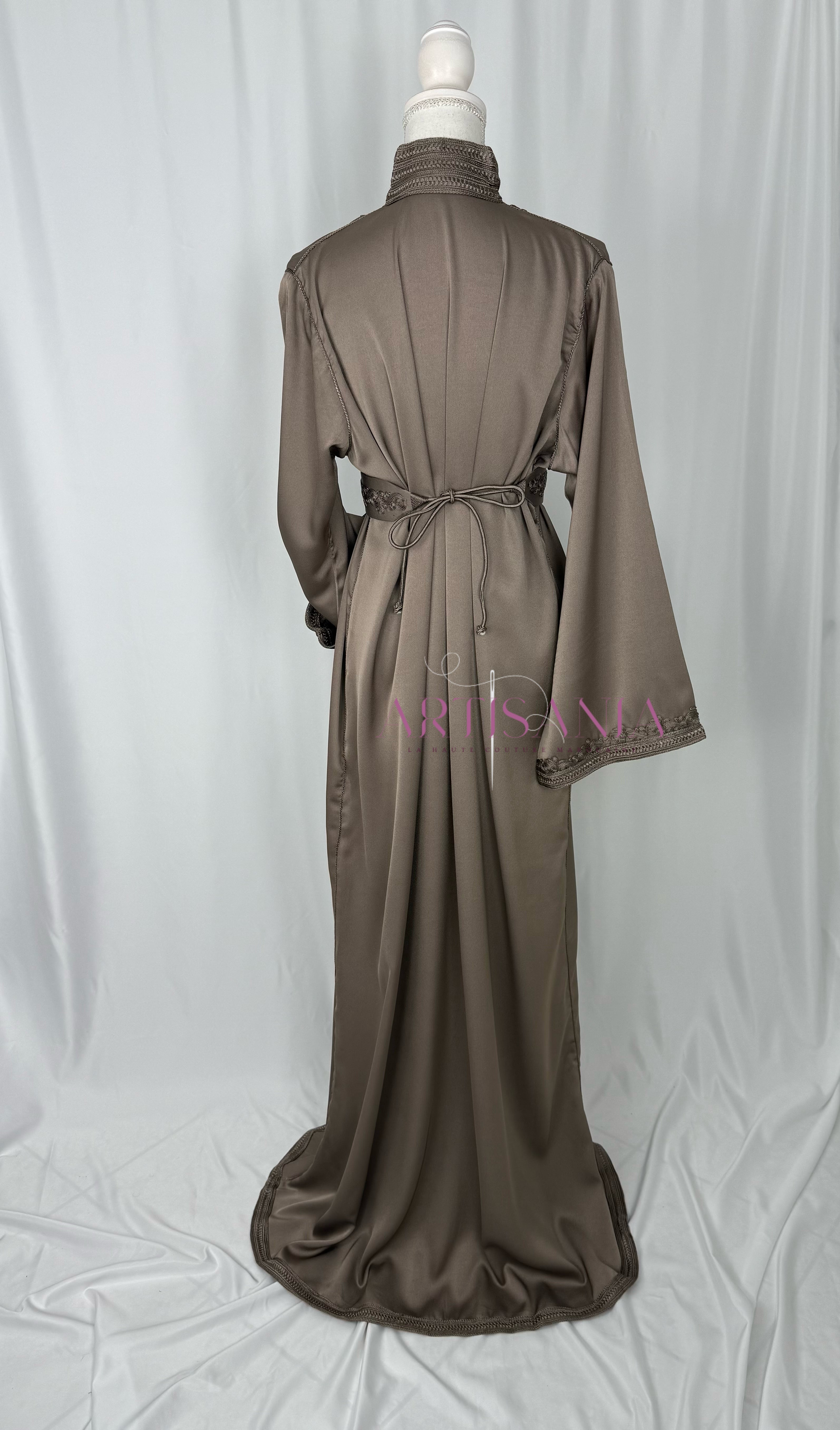 Caftan marocain  en drap de soie - modèle Nour🪡