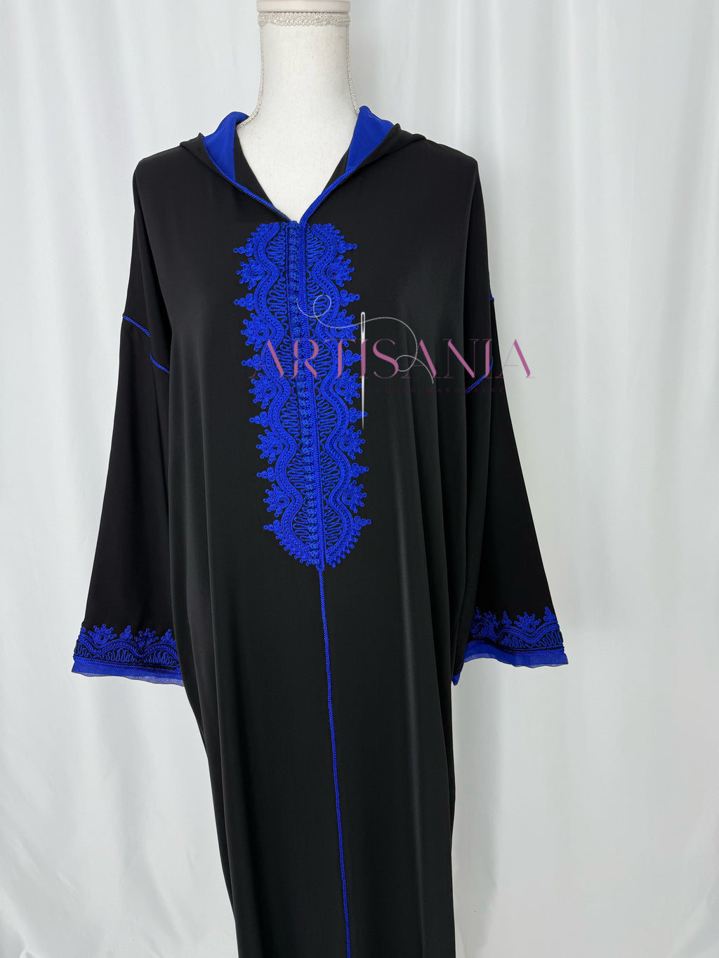 Jellaba marocaine une pièce - modèle Layal avec châle (offert)