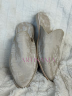 Babouche simple blanc cassé - modèle Farah