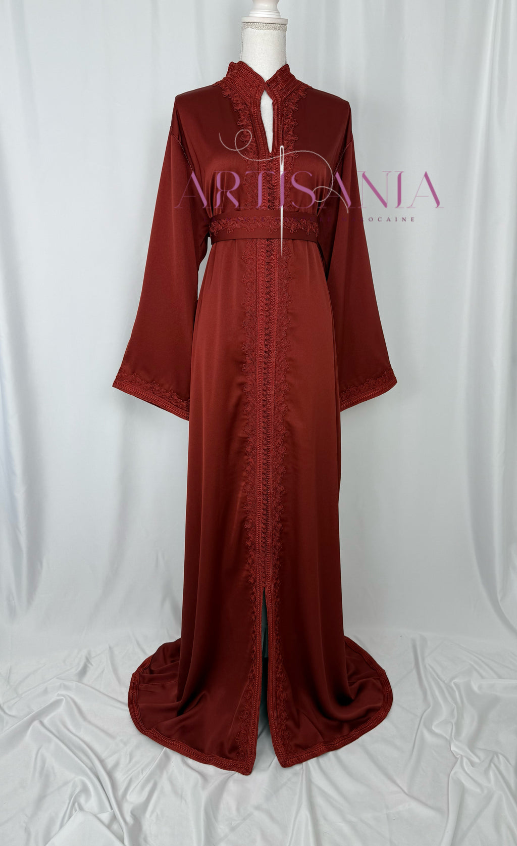 Caftan marocain  en drap de soie - modèle Nour🪡