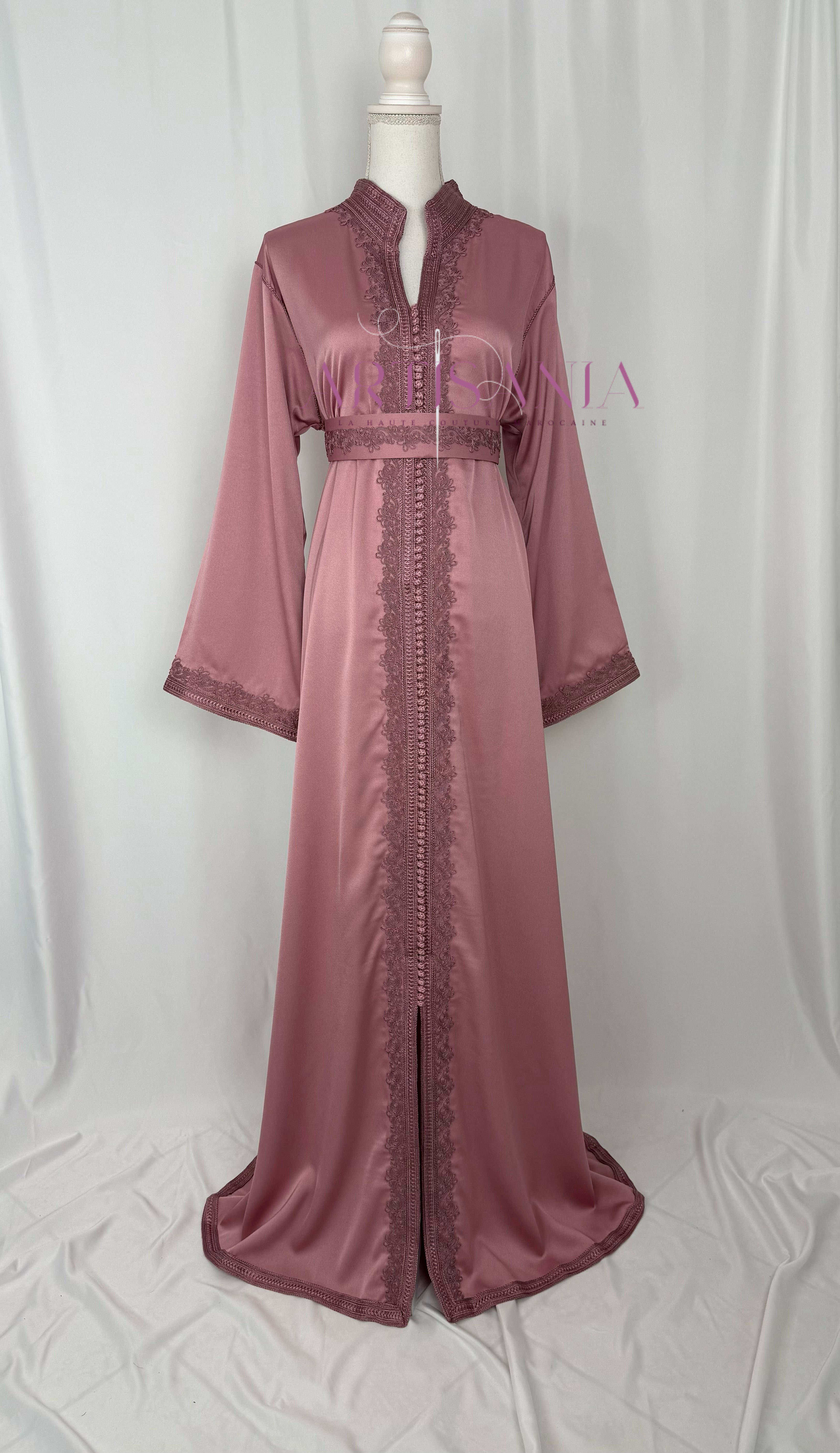 Caftan marocain  en drap de soie - modèle Nour🪡