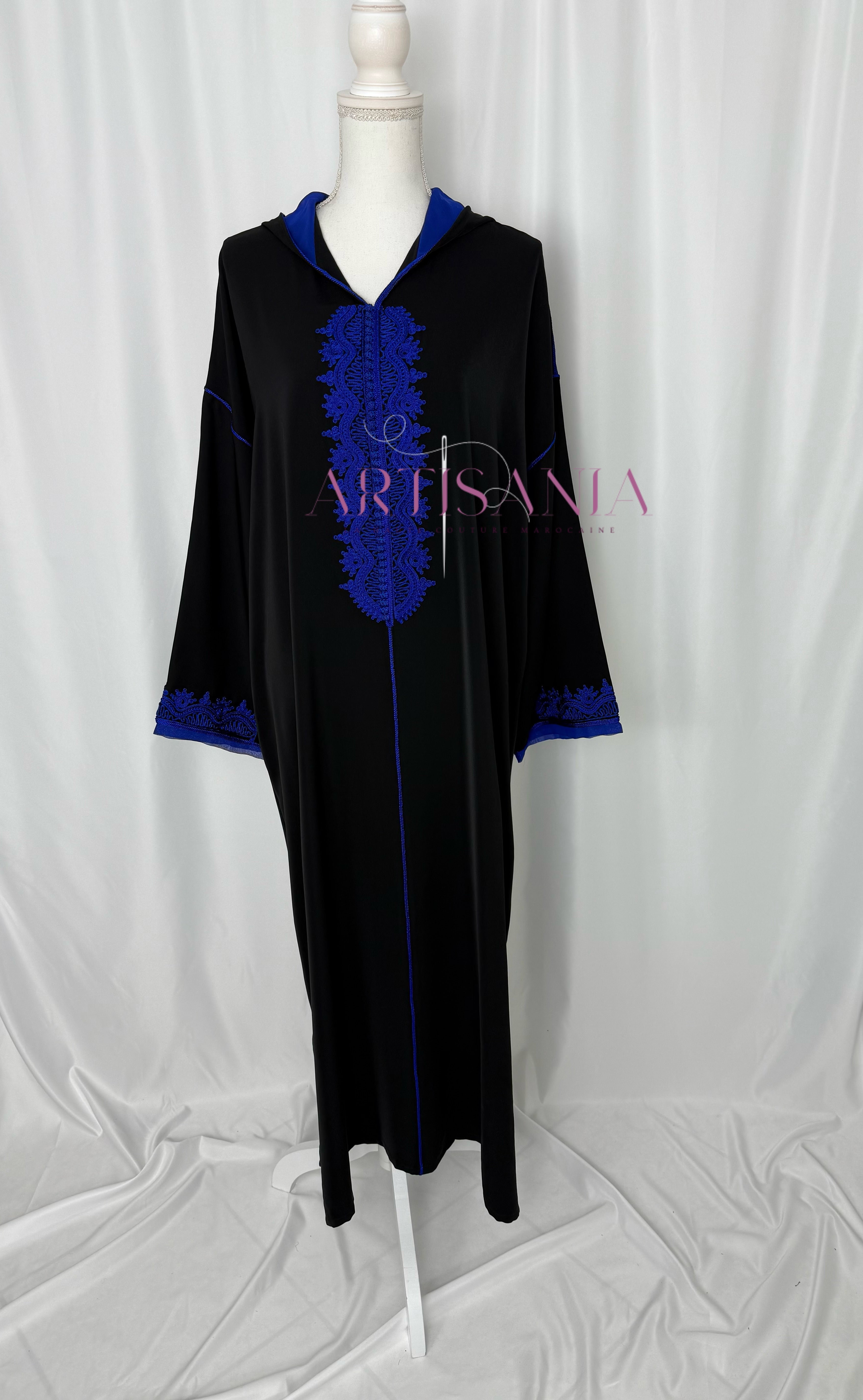 Jellaba marocaine une pièce - modèle Layal avec châle (offert)