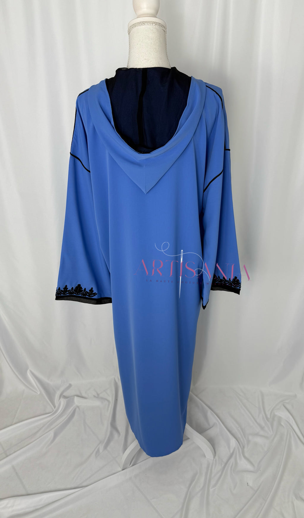 Jellaba marocaine une pièce - modèle Layal avec châle (offert)