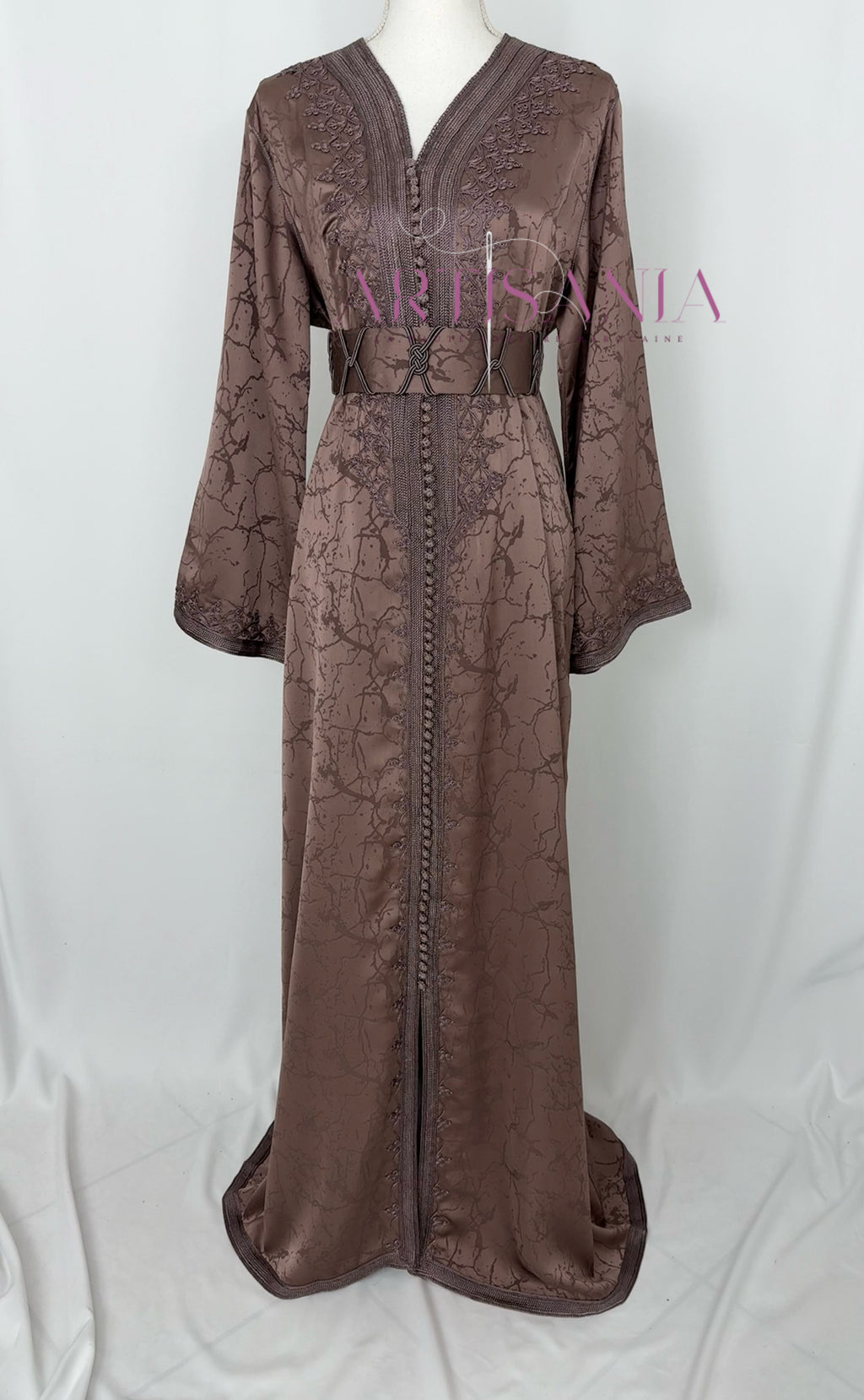 Caftan marocain modèle "Najwa" - tissu Kamkha collection Été 2026 ☀️