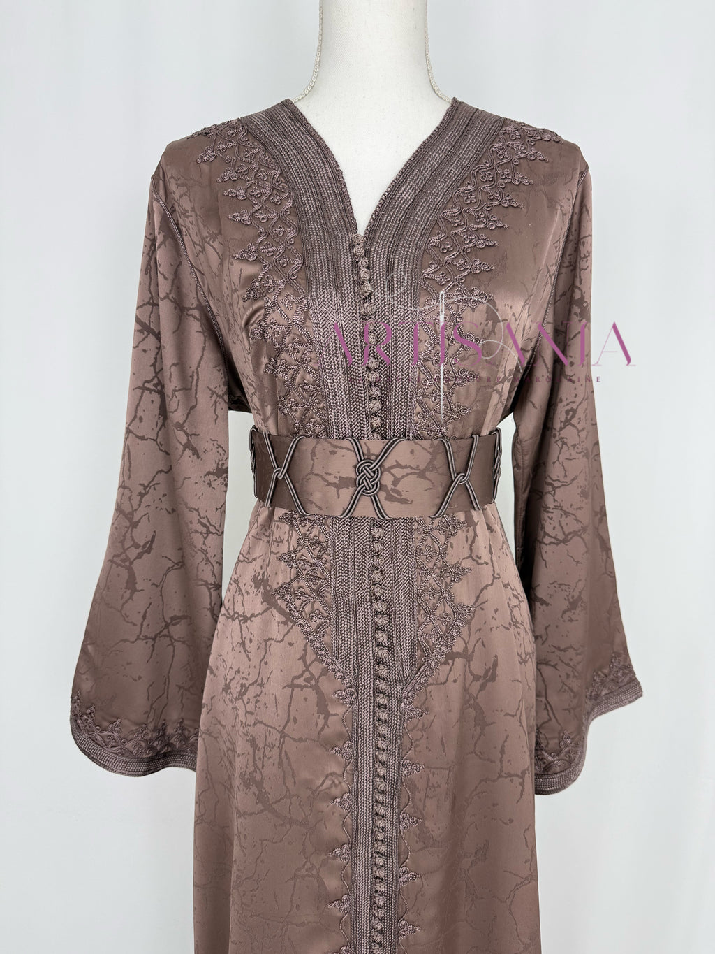 Caftan marocain modèle "Najwa" - tissu Kamkha collection Été 2026 ☀️