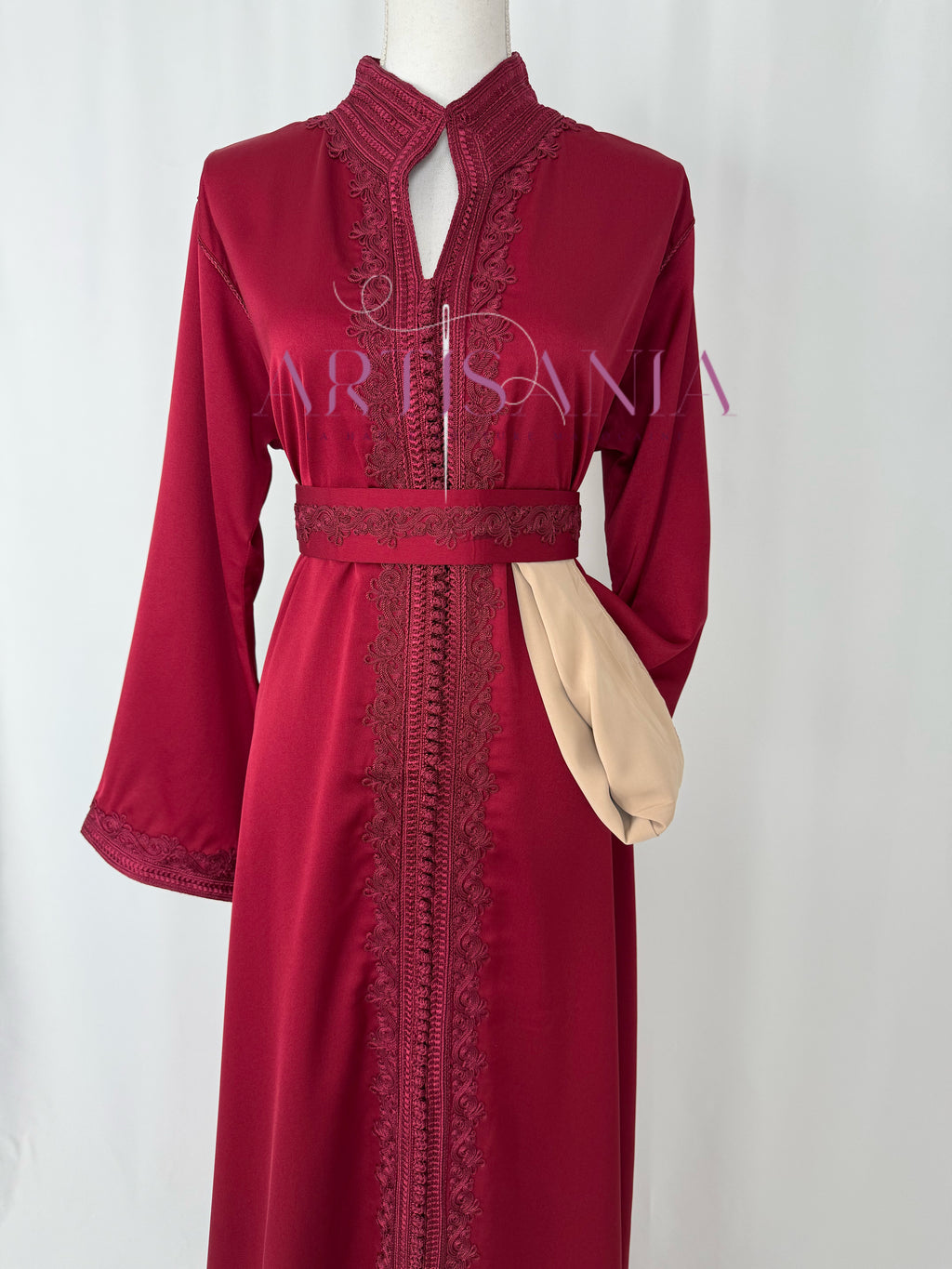 Caftan marocain  en drap de soie - modèle Nour🪡