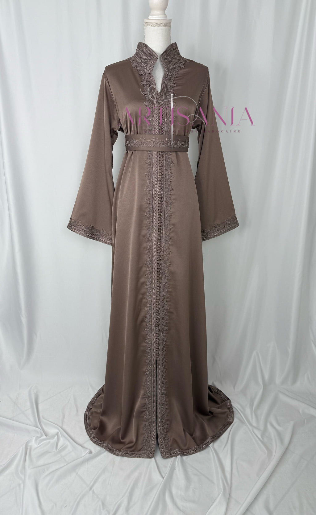 Caftan marocain  en drap de soie - modèle Nour🪡