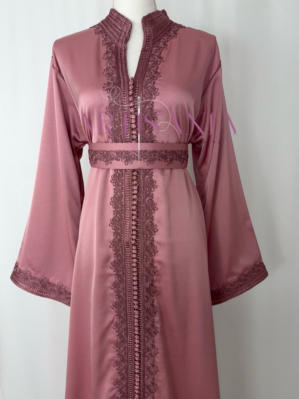 Caftan marocain  en drap de soie - modèle Nour🪡