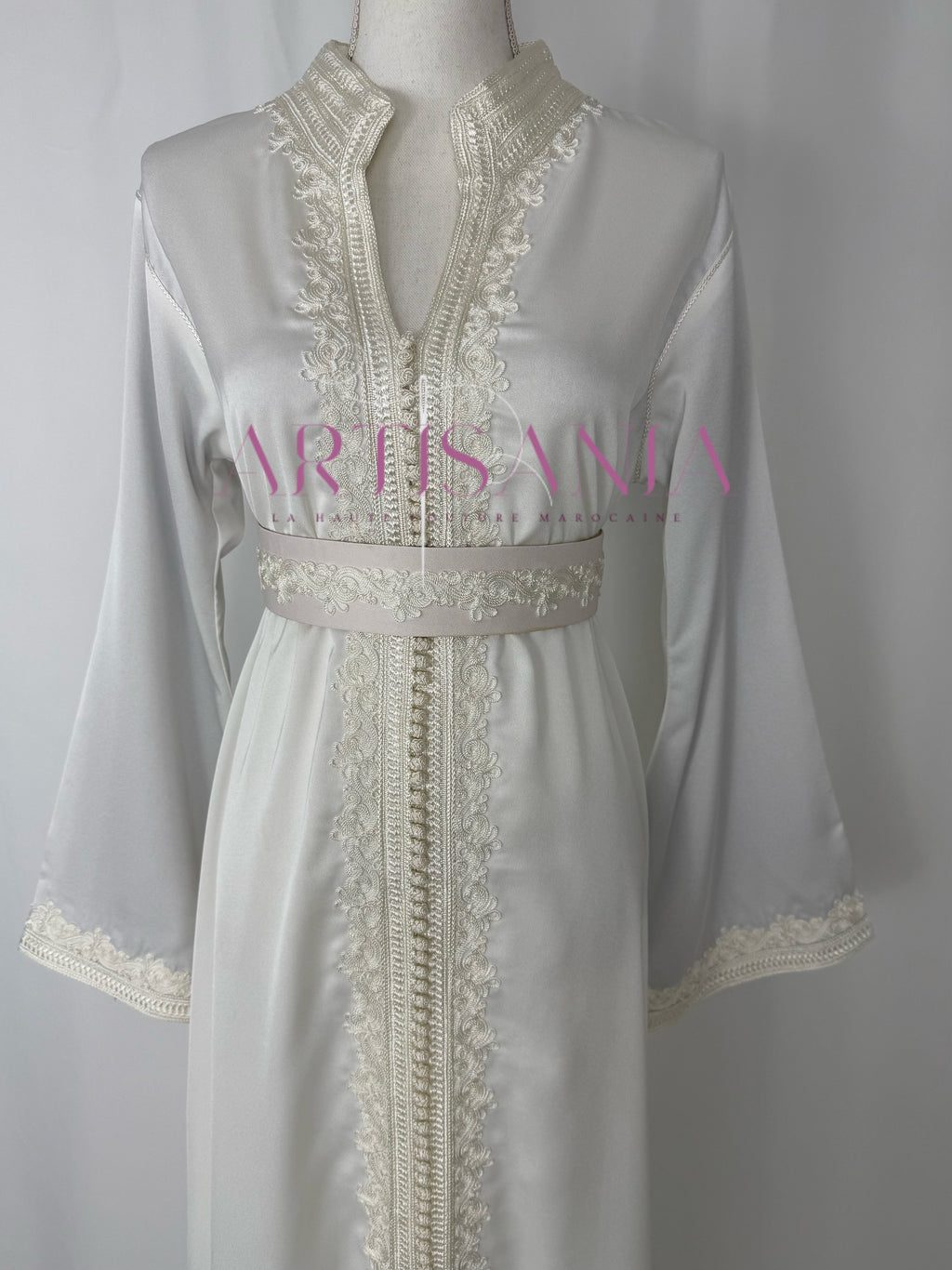 Caftan marocain  en drap de soie - modèle Nour🪡