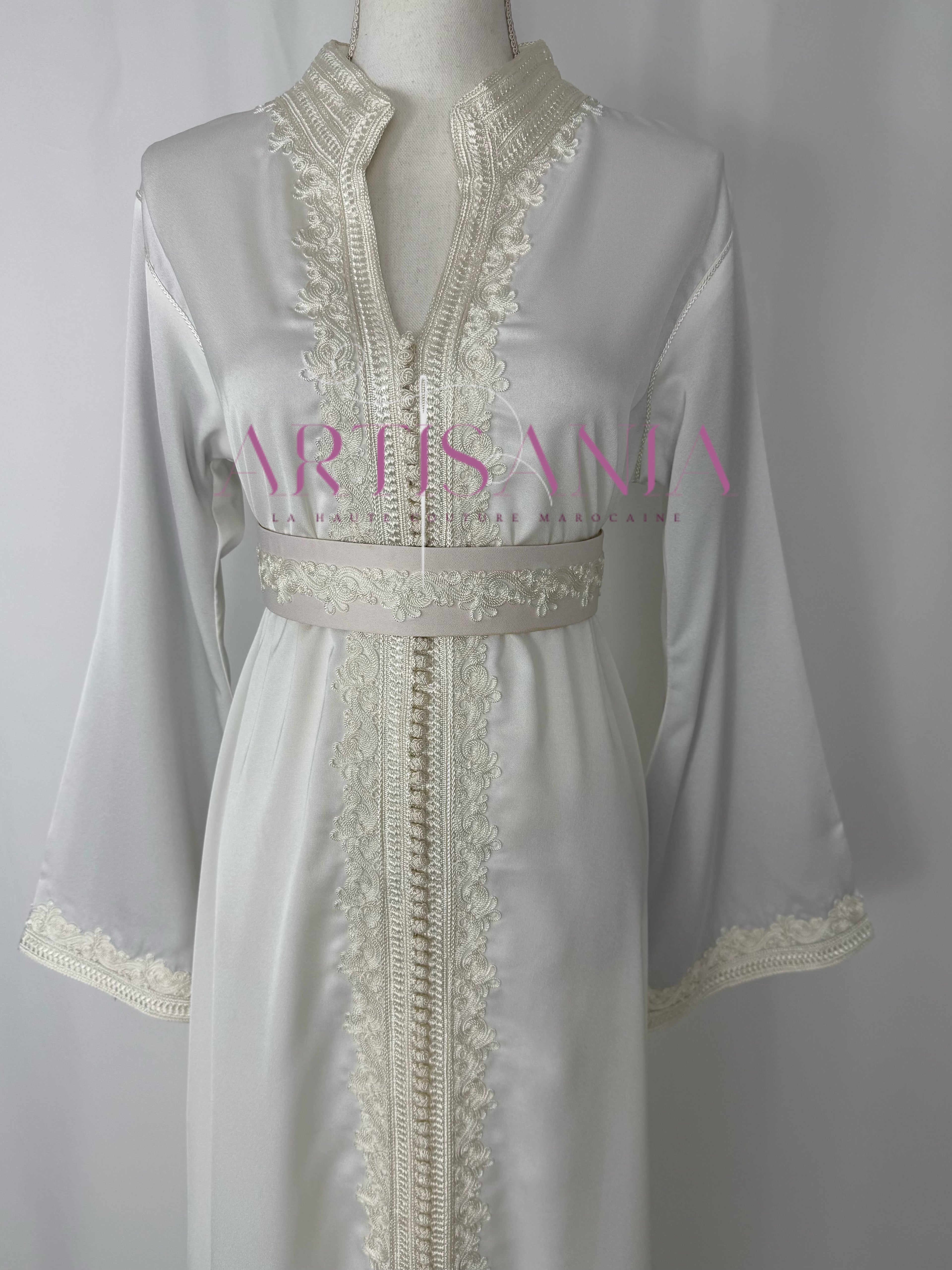 Caftan marocain  en drap de soie - modèle Nour🪡