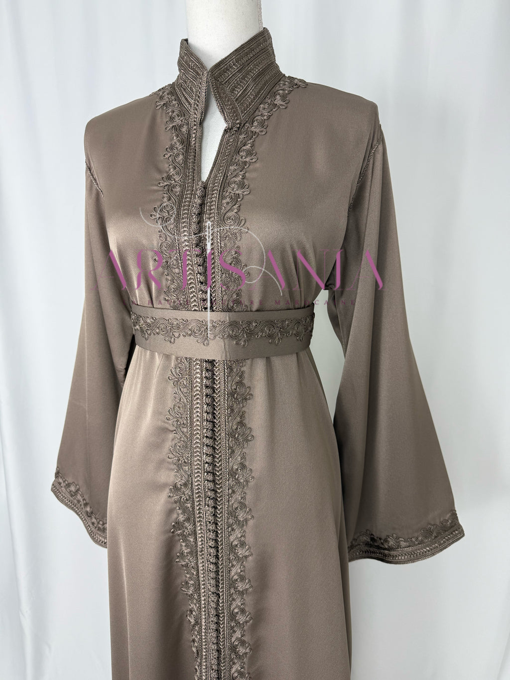 Caftan marocain  en drap de soie - modèle Nour🪡