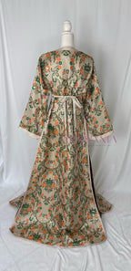 Takchita marocaine modèle Ranelle – Tissu Haj Omar 🧡🍃