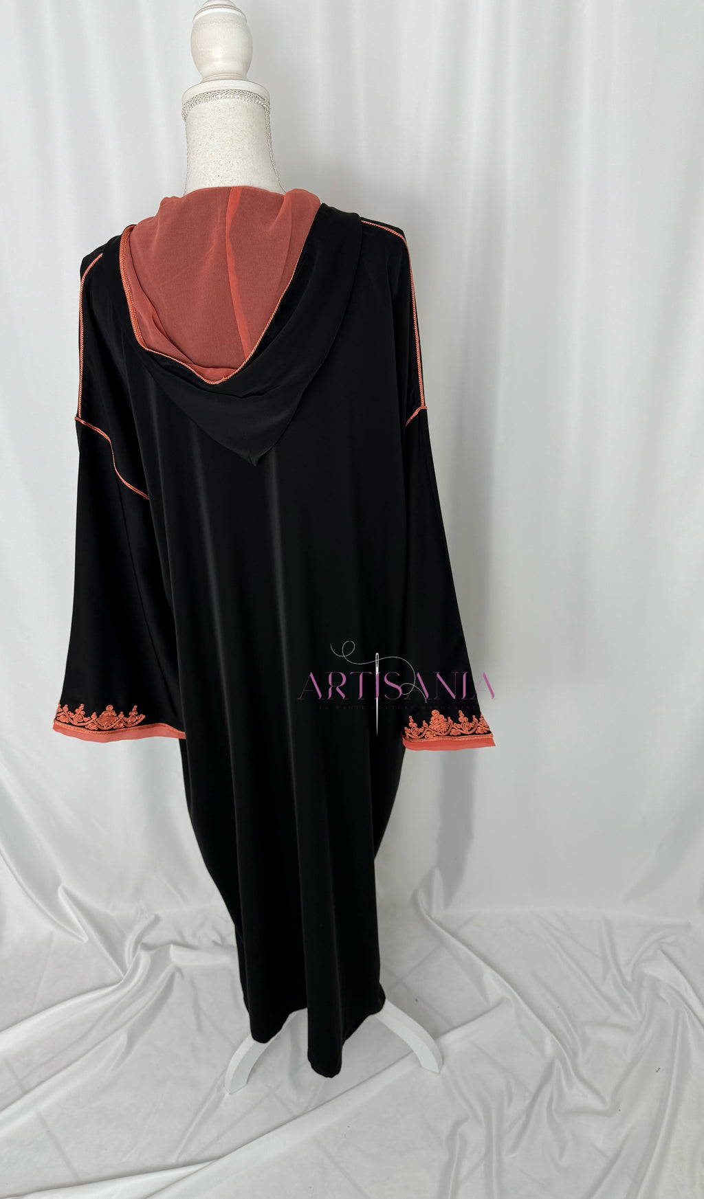Jellaba marocaine une pièce - modèle Layal avec châle (offert)