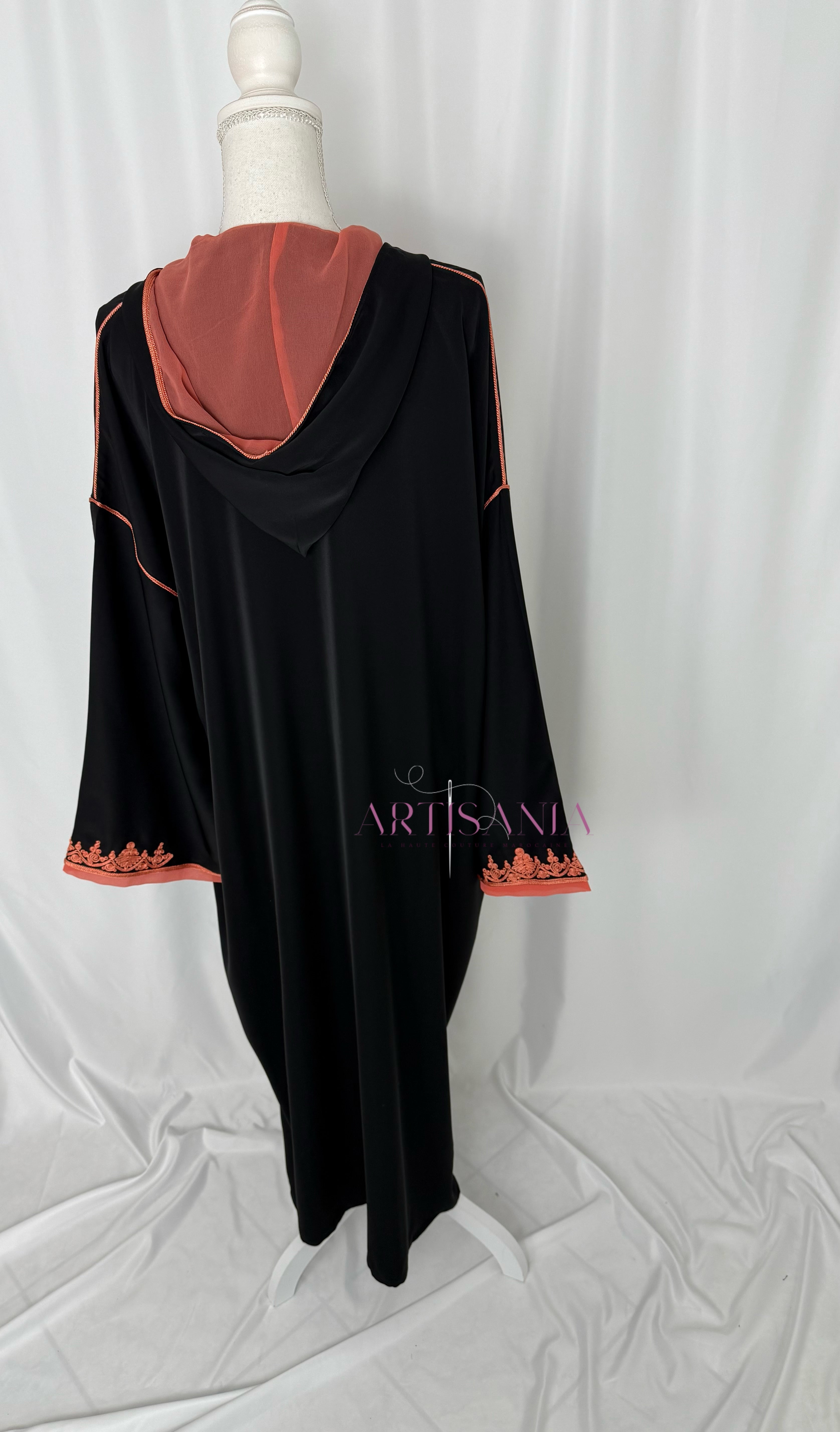 Jellaba marocaine une pièce - modèle Layal avec châle (offert)