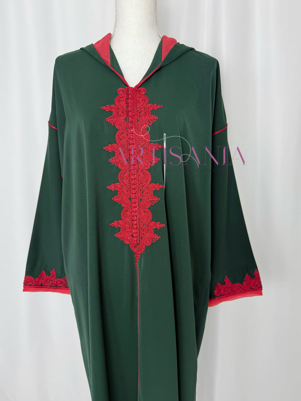 Jellaba marocaine une pièce - modèle Layal avec châle (offert)