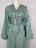 Caftan marocain modèle "Najwa" - tissu Kamkha collection Été 2026 ☀️